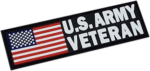 America US Army Veteran Vet PVC Patch (Black,Red and White) in Saudi Arabia