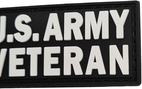 America US Army Veteran Vet PVC Patch (Black,Red and White) in Saudi Arabia