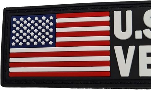 America US Army Veteran Vet PVC Patch (Black,Red and White) in Saudi Arabia