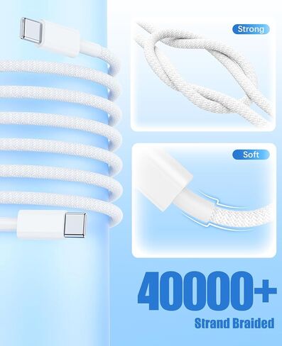 for iPhone 15 Car Carplay Cable,3.3Ft USB A to USB C Carplay Cable Adapter Wire，Type-c Charger Cord Data Cable Carplay USB C Cord Wire Replacement for iPhone16/ 15 iPad MacBook，2pack in Saudi Arabia