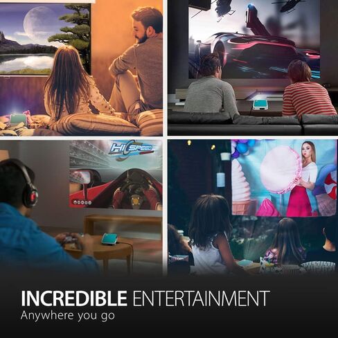 ViewSonic M1 Mini Ultra Portable LED Projector with Auto Keystone, JBL Speaker, HDMI, USB, Stream Netflix with Dongle (M1MINI) in Saudi Arabia