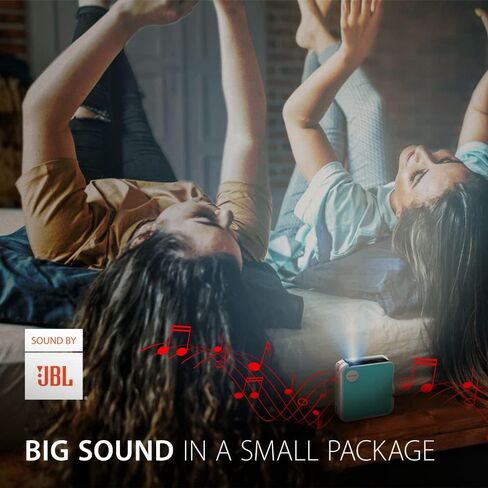 ViewSonic M1 Mini Ultra Portable LED Projector with Auto Keystone, JBL Speaker, HDMI, USB, Stream Netflix with Dongle (M1MINI) in Saudi Arabia