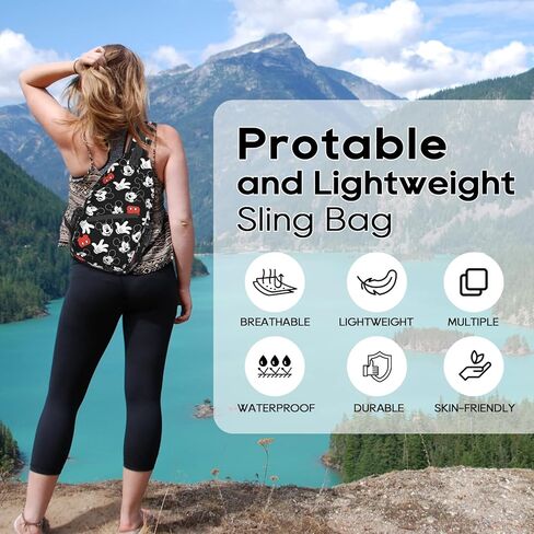 حقيبة Qshakwia اللطيفة للرجال حزمة Fanny Pack للكبار حقيبة ظهر بحمالة كروس للسفر والتنزه سيرًا على الأقدام وحقيبة صدر للنساء حقيبة نهارية in Kuwait