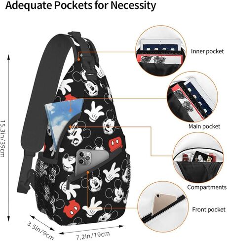 حقيبة Qshakwia اللطيفة للرجال حزمة Fanny Pack للكبار حقيبة ظهر بحمالة كروس للسفر والتنزه سيرًا على الأقدام وحقيبة صدر للنساء حقيبة نهارية in Kuwait