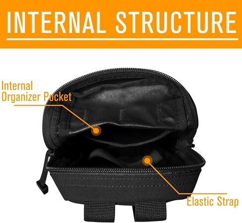Molle Pouch 500D Nylon Pouch Multi-Function Tool Pouch Tactical Water-Resistant EDC Pouch Tactical Bag Accessory in Saudi Arabia