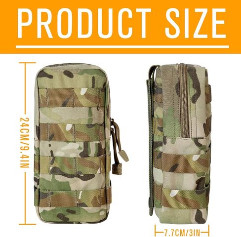 Molle Pouch 500D Nylon Pouch Multi-Function Tool Pouch Tactical Water-Resistant EDC Pouch Tactical Bag Accessory in Kuwait