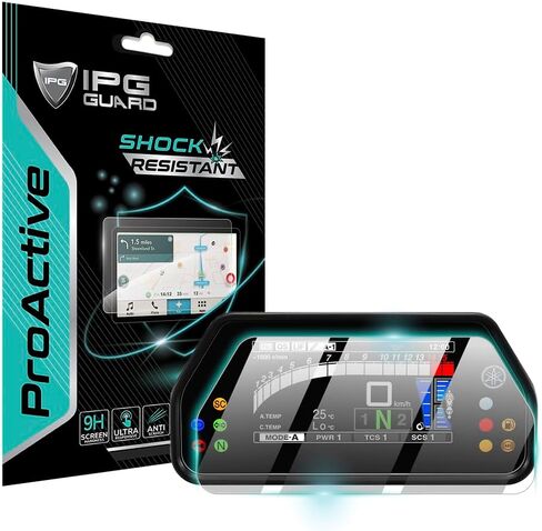 IPG ProActive Made for YMAHA Tenere 700 / T700 / XTZ 700 Cluster Speedometer Display 9H Hardness Screen Protector Nano Ceramic Film Ultra Responsive High Clarity Anti Scratch for YmhTenere700 in Saudi Arabia