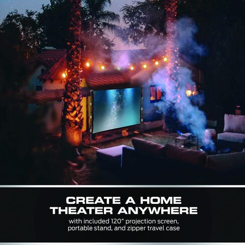 جهاز عرض Monster Image Pro 720 HD LCD فائق السطوع، 2000 لومن، مشاريع تصل إلى 16 قدمًا، الدقة القصوى: 1080 HD، دعم عالمي للصور/الصوت/الفيديو، مدخل AV/USB/HDMI/SD in Kuwait