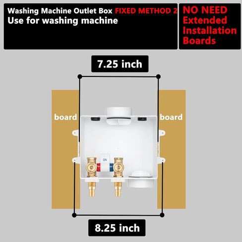 Washing Machine Outlet Box Thread Sweat, Single Control Valve with Stainless Steel Hammer Arrestors, Inlet 1/2 inch NPT Thread or Sweat x Outlet 3/4 inch Male Thread LI-XYJH-611-M in Kuwait