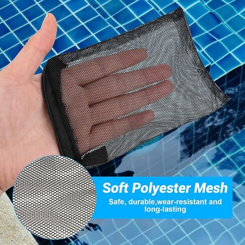 Lusofie 20 Pcs Aquarium Filter Media Bag Mesh Bags with Zipper 4" X 6" Small Fish Tank Filter Small Mesh Bags Reusable Small Aquarium Filter Bag for Activated Carbon Filter Stones Ceramic Rings in Saudi Arabia