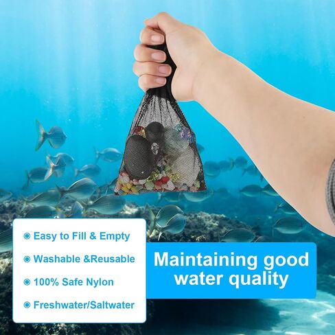 Lusofie 20 Pcs Aquarium Filter Media Bag Mesh Bags with Zipper 4" X 6" Small Fish Tank Filter Small Mesh Bags Reusable Small Aquarium Filter Bag for Activated Carbon Filter Stones Ceramic Rings in Saudi Arabia