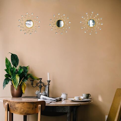 Mirror Decor Sunburst Mirrors Metal Sun Mirror Wall Decor Wall Mirror Home Decorative Wall Art for Living Room Bedroom Entryway in Saudi Arabia