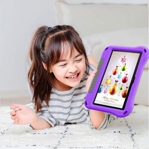 Case for 10 inch Tablet 2023&2021 - Riaour Shockproof Case Cover with Handle Stand for 2023 10 inch Tablet,(Incompatible with iPad Samsung 10 inch Tablet).Purple in Saudi Arabia