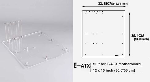 الكمبيوتر فتح الإطار اختبار مقاعد البدلاء ITX ATX MATX اللوحة الأم شفافة الاكريليك الاوفرلوك حالة الكمبيوتر لتقوم بها بنفسك وزارة الدفاع قاعدة الوقوف in Saudi Arabia