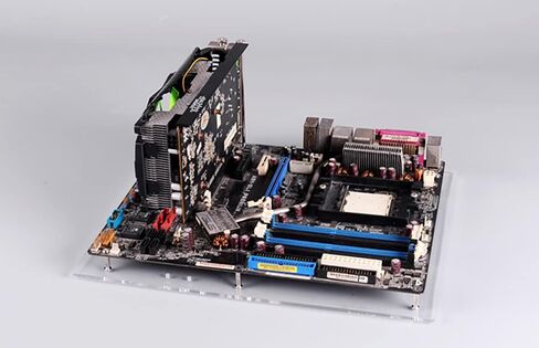 الكمبيوتر فتح الإطار اختبار مقاعد البدلاء ITX ATX MATX اللوحة الأم شفافة الاكريليك الاوفرلوك حالة الكمبيوتر لتقوم بها بنفسك وزارة الدفاع قاعدة الوقوف in Saudi Arabia
