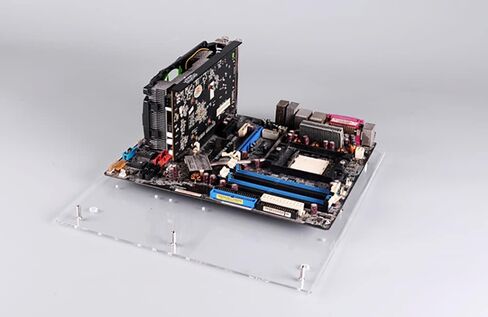 الكمبيوتر فتح الإطار اختبار مقاعد البدلاء ITX ATX MATX اللوحة الأم شفافة الاكريليك الاوفرلوك حالة الكمبيوتر لتقوم بها بنفسك وزارة الدفاع قاعدة الوقوف in Saudi Arabia