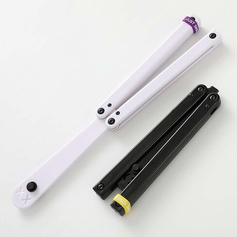 Folding Colorful Tool, Plastic Integral Channel Handle Smooth Well Balanced, Finger Flip Tool Great for Beginners(Black) in Saudi Arabia