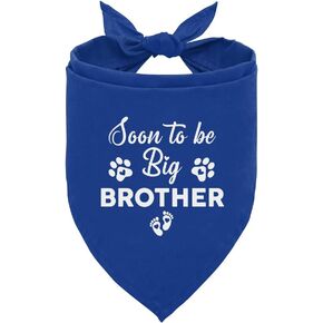 Soon to Be Big Brother Dog Bandana, Dog Pregnancy Announcement, Pet Scarf Accessories Gift, Dog Bandana for Small Medium Dogs, Pet Baby Announcement Scarf Gender Reveal Accessories (D140)