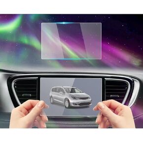 Tempered Glass Screen Protector Foil Compatible with 2020-2017 Chrysler Pacifica Touring/Limited/Touring L 8.4 Inch Touchscreen Cover Accessories Protective Film 9H Anti-Fingerprint HD Clear
