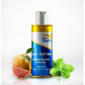 Athlete's Sport CHARGE Castile Body wash Muscle Soak w/Orange Citrus, Creatine Monohydrate. Prime for High Performance Sports | Natural Menthol Eucalyptus & Peppermint Oil
