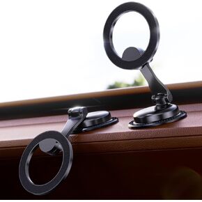 for MagSafe Car Mount for iPhone 16, 360° Rotation Magnetic Phone Holder for Car Mount Dash, Car Accessories for iPhone, Magnetic Car Mount for iPhone 16 15 14 13 12 Pro Max Plus Mini (Black)