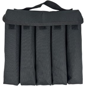 5 Cell Suppressor Pouch Silencer Transport bag Suppressor Storage Case Durable & Lightweight for Range and Tactical Use