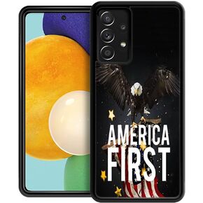 DJSOK Case Compatible with Samsung Galaxy A23 Case,Classic Wood Grain Old Flag Luxury Pattern Design for Man Boys Girls Dual Layer Shockproof Rugged Cover Bumper Cool Case