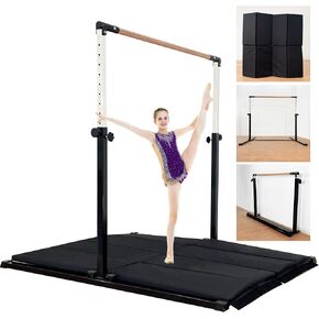 4FT/5FT Gymnastic Bar Set Gymnastics Horizontal Bar Gymnastics Kip Bar for Kids Home Use