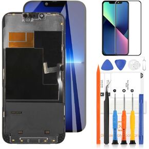 Screen for iPhone 13 Pro Max Screen Replacement Kit for iPhone 13 ProMax LCD Display A2643 Digitizer 3D Touch Screen Assembly A2484 A2641 A2644 A2645 LCD Glass Repair Parts 6.7"
