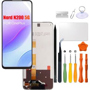Replacement for OnePlus Nord N200 5G LCD Screen for One Plus N200 DE2118 DE2117 LCD Touch Screen Display Panel Digitizer Assembly with Repair kit