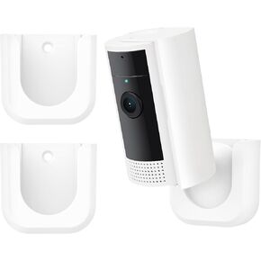 Adhesive Wall Mount Bracket for Ring Indoor Cam(1st Gen and 2nd Gen), Strong Adhesive Durable Camera Mount Stand for Ring Indoor Camera, Two Ways Installation Easy to Install (2 Pack)