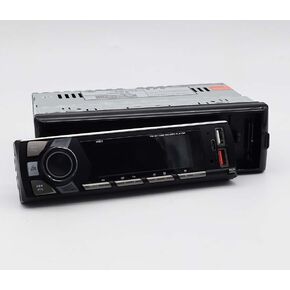 Single Din Car Stereo with Bluetooth, Detachable Face Digital Media Receiver, Car Audio Head-Unit with Fast Charging USB Ports and AM-FM Tuner Radion, Multimedia Player