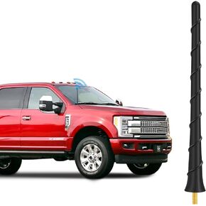 استبدال هوائي حلزوني أسود 13 بوصة متوافق مع Ford F150 F250 F350 Ford Bronco/Dodge RAM 1500 2500 3500 2009-2024 ملحقات شاحنة السيارة لاستقبال راديو FM AM