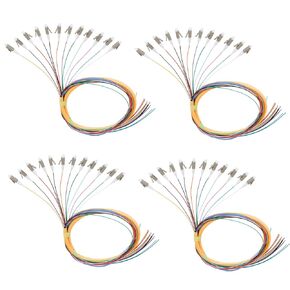 12 Strand SC/UPC Fiber Optic Pigtail 1.2m SC Singlemode Fiber Pigtail for Networks Communication System,2 Packs