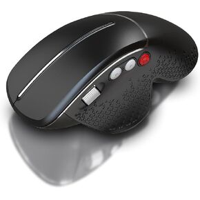 Wireless Ergonomic Vertical Mouse, 10M Range, 5 Buttons, 2.4G Optical, Wrist Pain Relief