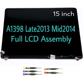 661-8310 Replacement Retina LCD Screen for MacBook Pro 15" A1398 Late 2013 Mid 2014 Year LCD Display Full Assembly ME293 ME294 MGXA2 MGXC2