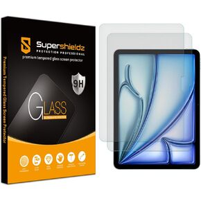 Supershieldz (2 Pack) Anti Glare (Matte) Tempered Glass Screen Protector Designed for iPad Air 11 inch (M2, 2024 Release) Anti Fingerprint, Anti Scratch, Bubble Free