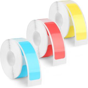 3 Rolls Label Maker Tapes for Phomemo D30 Labeling Sticker, 480Pcs 12mm x 40mm White Adhesive Label Tape Sticker, Waterproof Label Printer Tape Paper for Office Household Supplies
