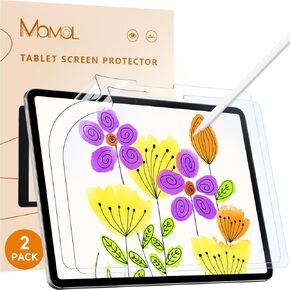 [2 Pack] Paper Screen Protector for Apple iPad Pro 13 inch (2024, M4), Matte Anti Glare Blue Light Filter, Write as Real Paper/High Sensitive/Bubble Free/Compatible with Apple Pencil