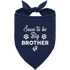 Soon to Be Big Brother Dog Bandana, Dog Pregnancy Announcement, Pet Scarf Accessories Gift, Dog Bandana for Small Medium Dogs, Pet Baby Announcement Scarf Gender Reveal Accessories (D141)