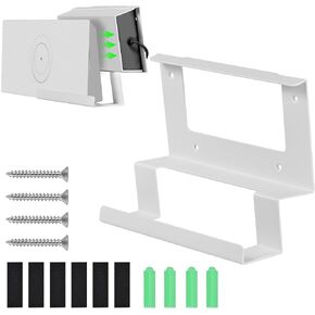 Router and Power Supply Wall Mount Kit for Starlink Standard/Gen 3, Stainless Steel, Corrosion Resistant, Space-Saving Design, Easy Indoor Installation with Screws Included