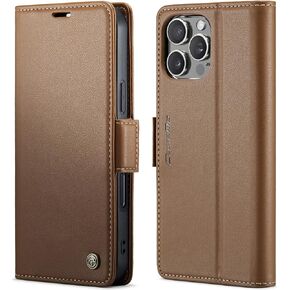 SINIANL for iPhone 16 Pro Max Wallet Case with RFID Blocking, for iPhone 16 Pro Max Case Wallet for Men Women Card Holder Magnetic Clasp Kickstand Leather Book Folio Case for iPhone 16 Pro Max Black