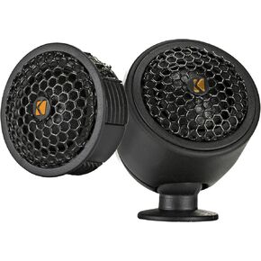 KICKER 51KST2504 1" (25mm) Tweeters, Includes X-Overs and Swivel Mount, 10-75 Watts RMS, 225 Watts Peak, 4-Ohm