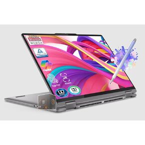 Lenovo 2024 Yoga 7 2-in-1 AI Slim Laptop, 16" 1920x1200 TÜV Touchscreen, AMD Ryzen 7 8840HS (Beats i7-12700H), Copilot, Backlit KB, FP, Win11 W/Cloth