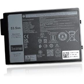 53.5Wh XVJNP Laptop Battery Replacement for Dell Latitude 5430 7330 Rugged Latitude Series P148G P148G001 P149G P149G001 6JRCP 06JRCP M0TN3 0M0TN3 KD1CT 451-BCWQ 11.4V 4457mAh