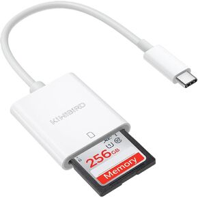 USB C Memory Digital Camera SD Card Reader, Type C SDHC SDXC UHS-I Cards Transfer Adapter Compatible with iPhone 16 15 Plus Pro Max Mac iPad Mini 6 MacBook Air iMac Galaxy S24 Android Phone