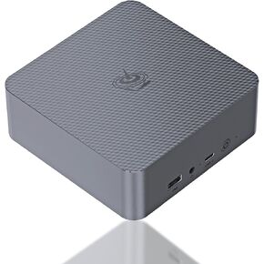 Beelink EQR5 Mini PC, Ryzen 5 Pro 5650U (6C/12T, Up to 4.2GHz) Mini Computer, 8GB DDR4 3200MHz & 500GB PCle 3.0x4 SSD, Quiet Office PC with Dual NIC LAN, Dual 4K HDMI, WiFi6, BT5.2, USB3.0, USB-C