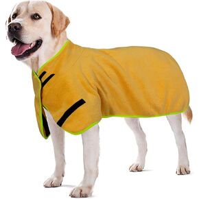 Dog Towl Bathrobe Dog Robes for After Bath Large Dog Towels for Drying Coat -Microfibre Fast Drying Super Absorbent Pet Towel for Swimming (X-Large, Blue)