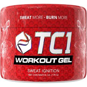 TC1 Sweat Ignition Workout Gel, Topical Thermogenic with Capsaicin, 6 oz Jar