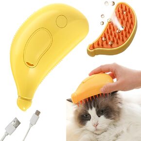 WINB 3-in-1 Steaming Pet Brush for Cats & Dogs – Shedding, Massaging, and De-furring Grooming Brush with Anti-Static Mist, Ideal for Cats and Dogs